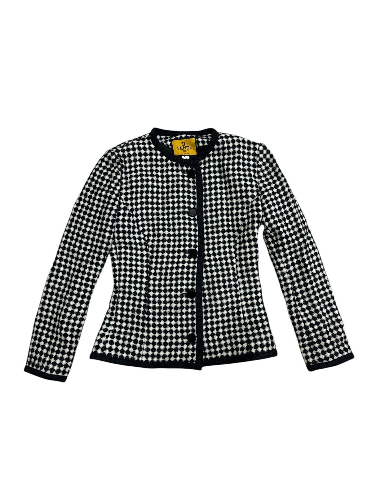 Fendi FENDI WOVEN TWEED JACKET COAT Size M / US 6-8 / IT 42-44 - 1 Thumbnail