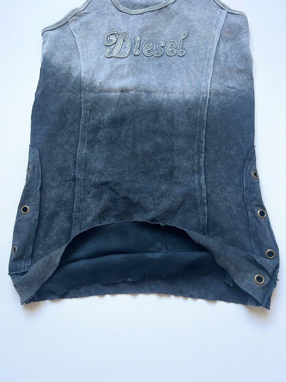 Diesel Diesel washed logo tank top tie dye shirt dress y2k Size L / US 10 / IT 46 - 4 Thumbnail