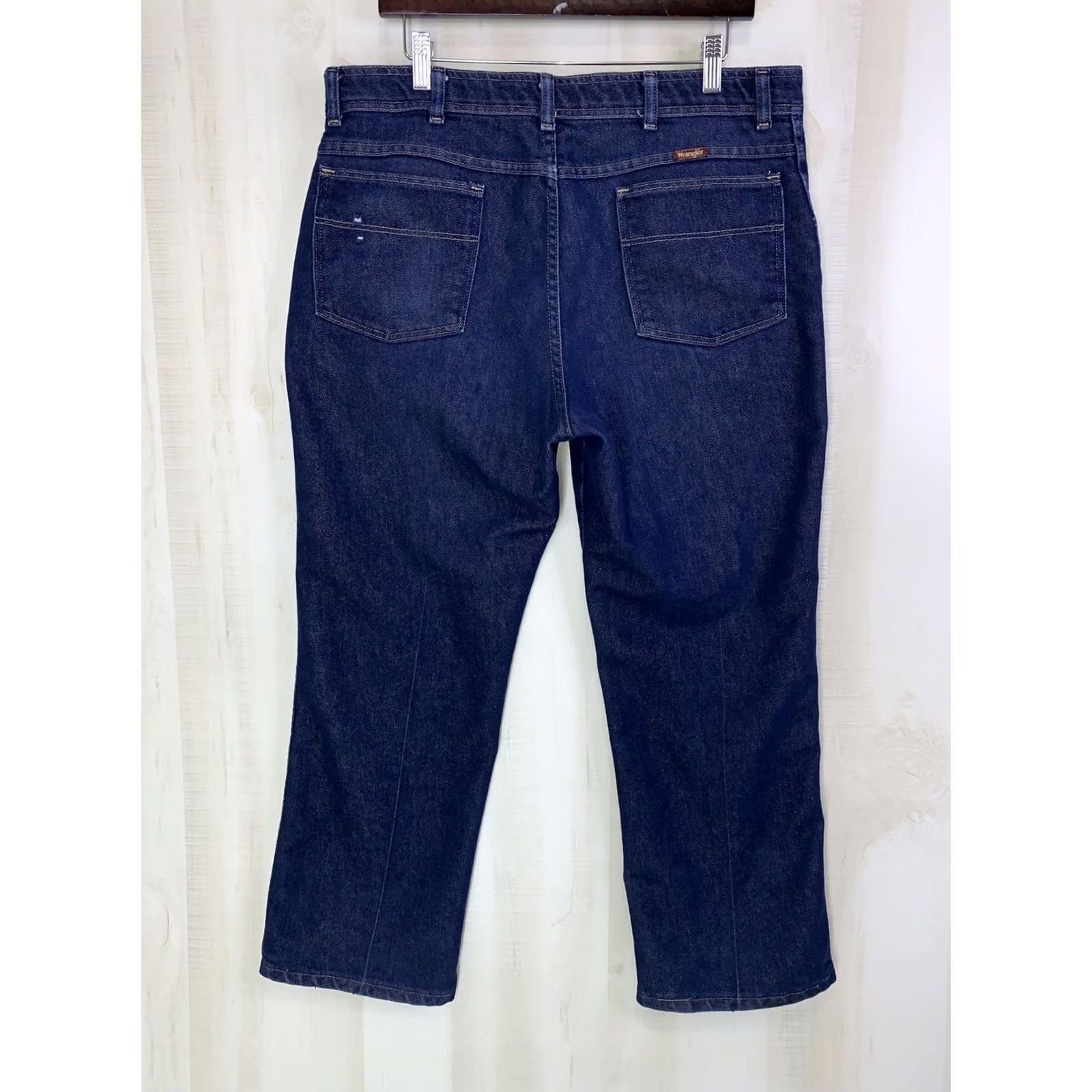 Wrangler VINTAGE Wrangler Jeans Indigo Wash Straight Mens 38x29 USA Made-11520 Size US 38 / EU 54 - 5 Thumbnail