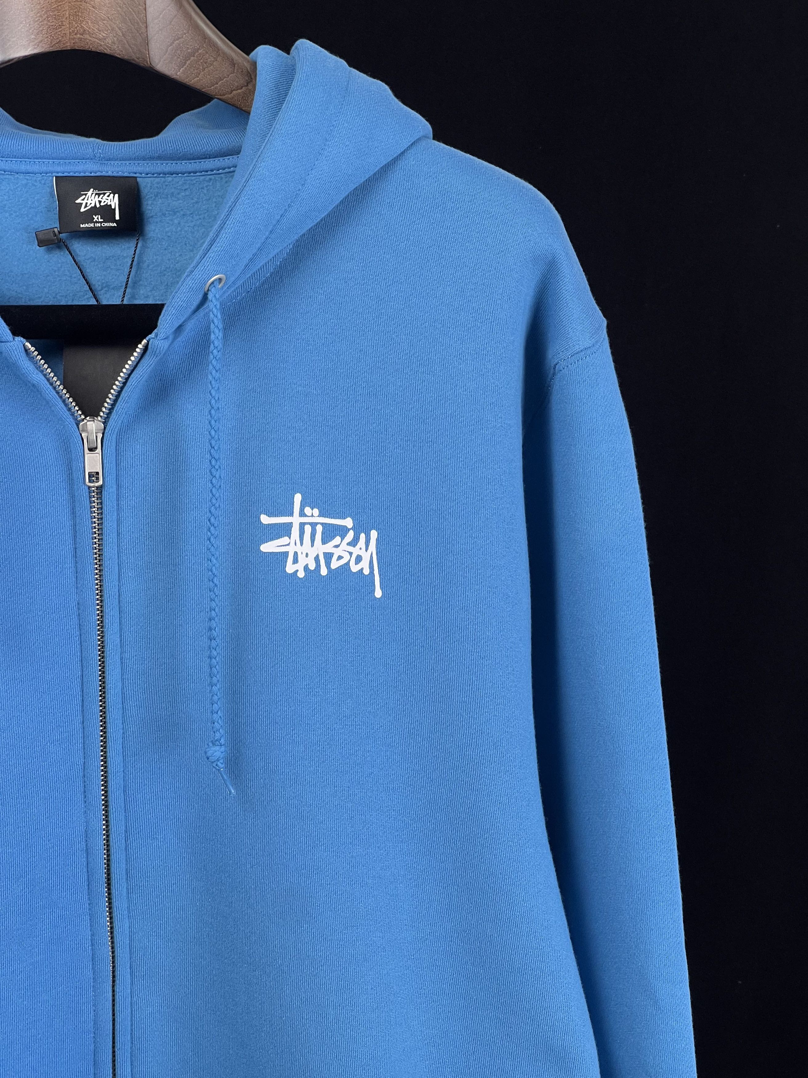 Stussy Brand New STUSSY BASIC ZIP HOODY Ocean XL Size US XL / EU 56 / 4 - 2 Thumbnail