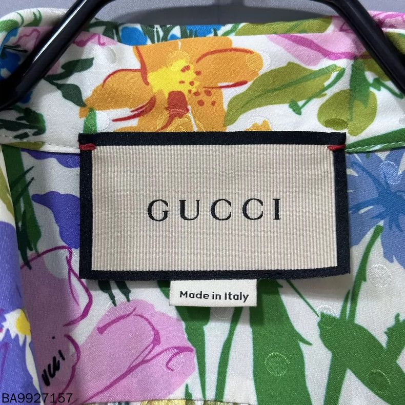 Gucci Gucci Size 38 Dark ripple dot double G floral full print sh Size US XXS / EU 40 - 6 Thumbnail