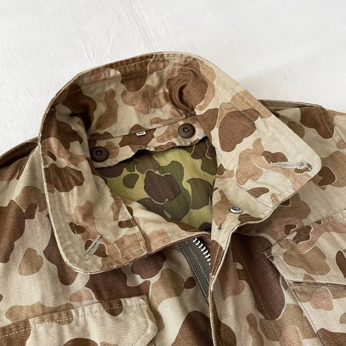 Toyo Enterprises USMC Frogskin Camo HBT Reversible M65 Jacket Japan Repro Size US S / EU 44-46 / 1 - 6 Thumbnail
