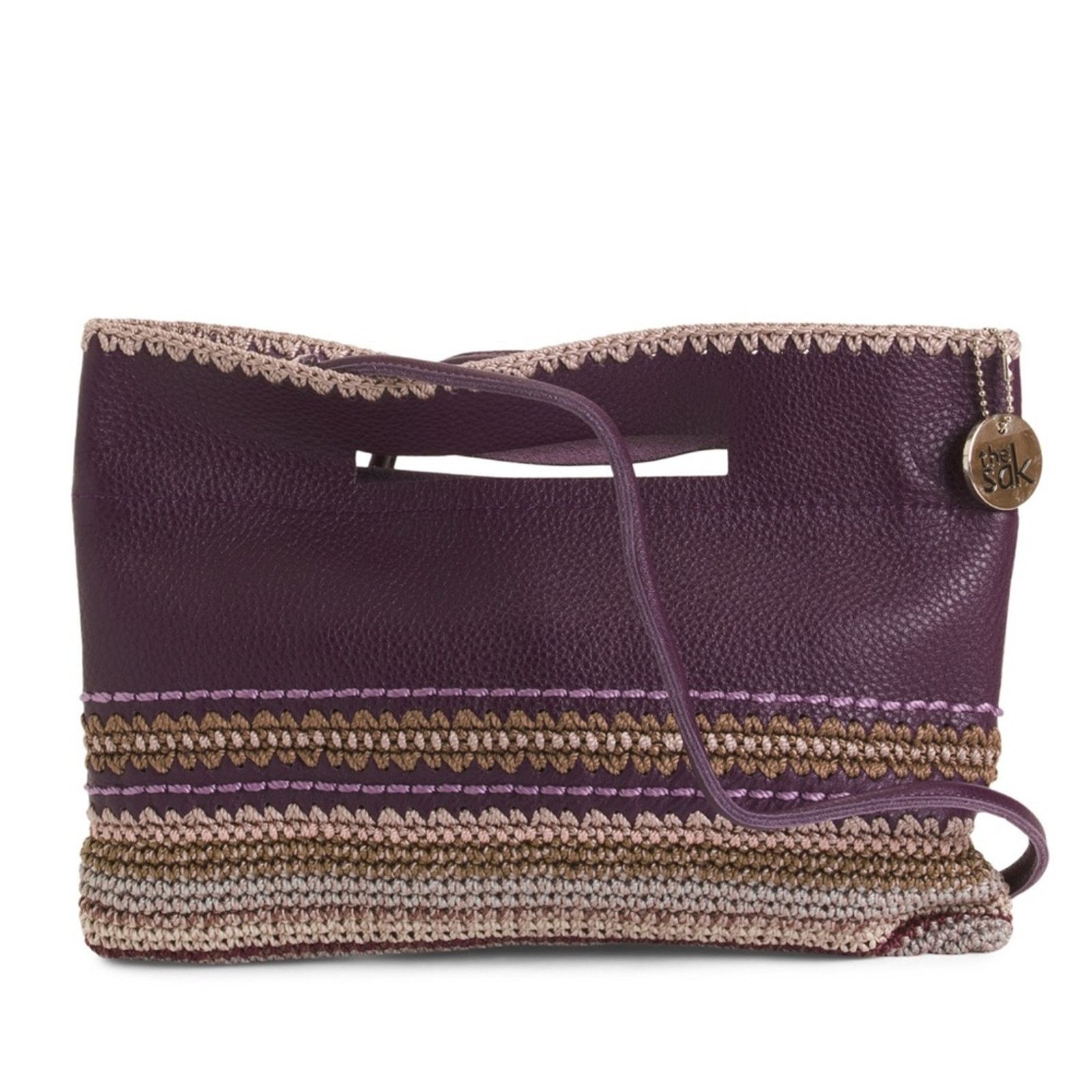 THE SAK Handmade In Bali Leather Crochet Crossbody
