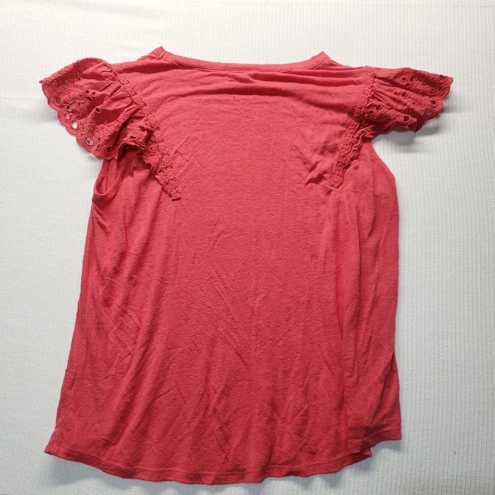 Vintage Maurices Solid Red Lace Sleeve Cap Tee T-Shirt Adult Women's Size XXL 2XL Size XXL / US 16-18 / IT 52-54 - 6 Thumbnail