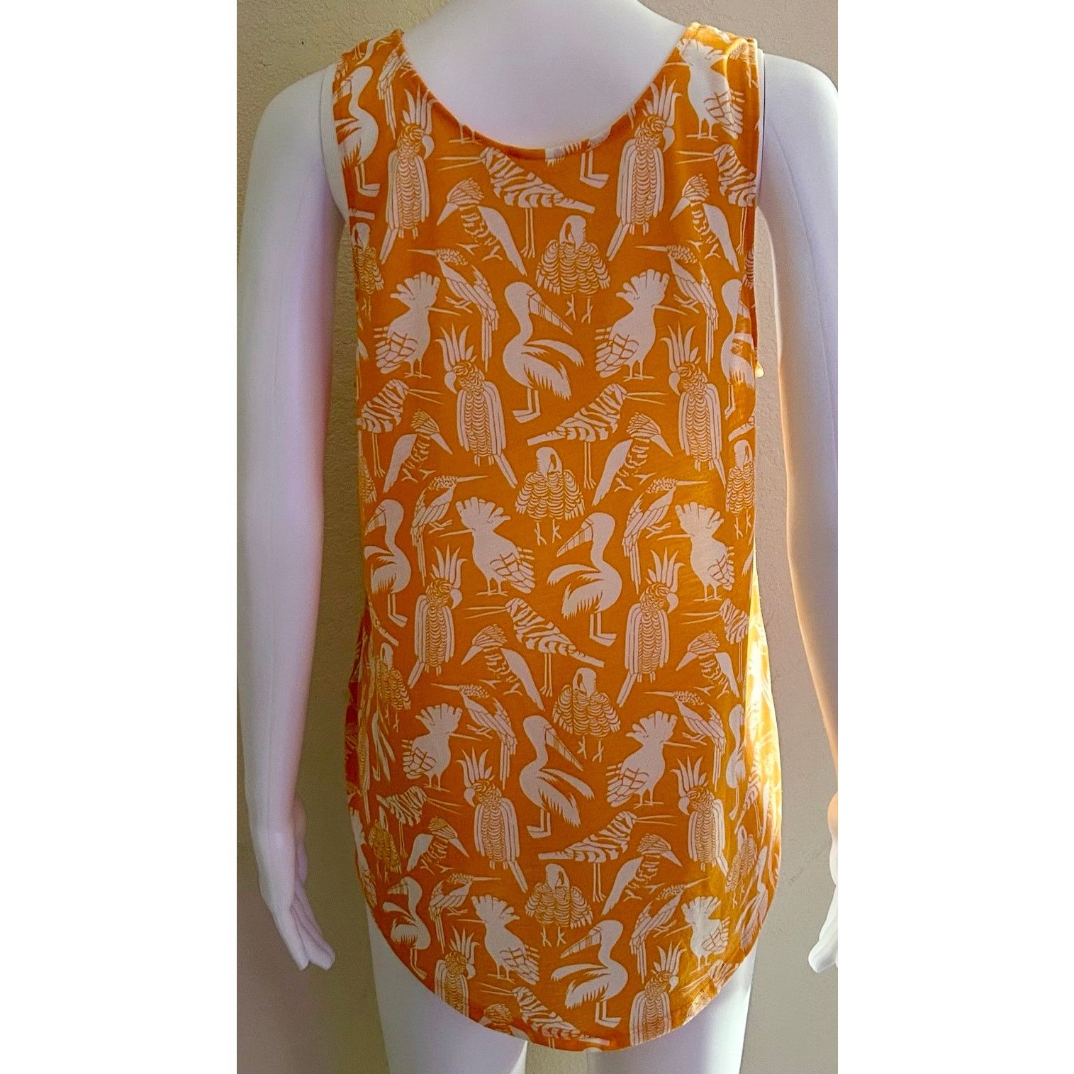 H&M H&M Conscious | Tropical Bird Print Tank Top | Medium Size M / US 6-8 / IT 42-44 - 2 Thumbnail