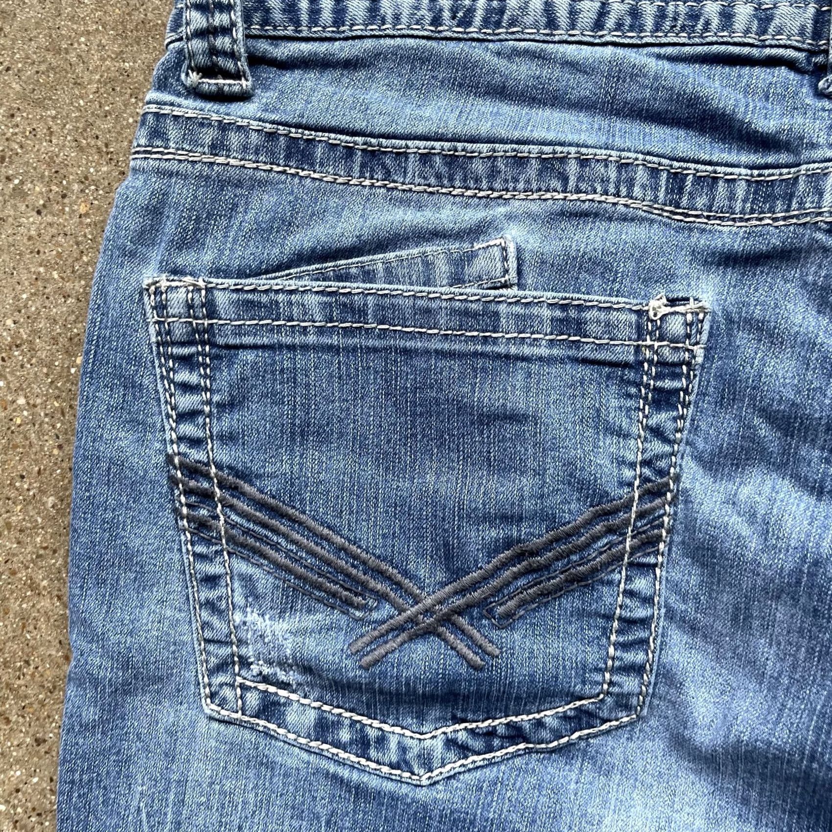 Denime Axel Jeans Mens 36x30 Blue Denim Straight Leg Medium Wash Pockets Size US 36 / EU 52 - 3 Thumbnail