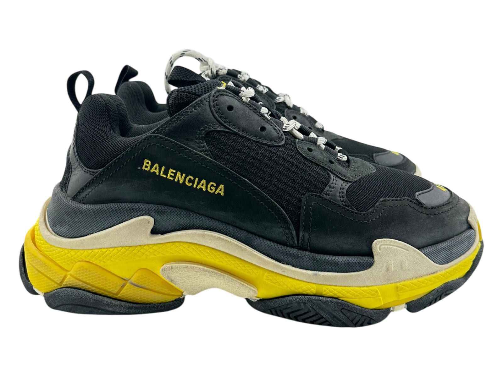 Balenciaga Balenciaga Triple S Black Yellow Sneakers EU 41 Size US 8 / EU 41 - 3 Thumbnail
