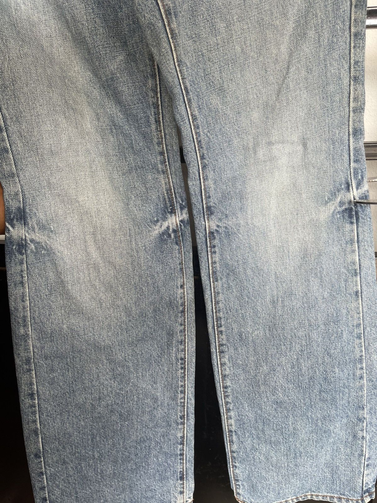 Big John Vintage Distressed Washed Blue Big John Bootcut Size US 29 - 2 Thumbnail
