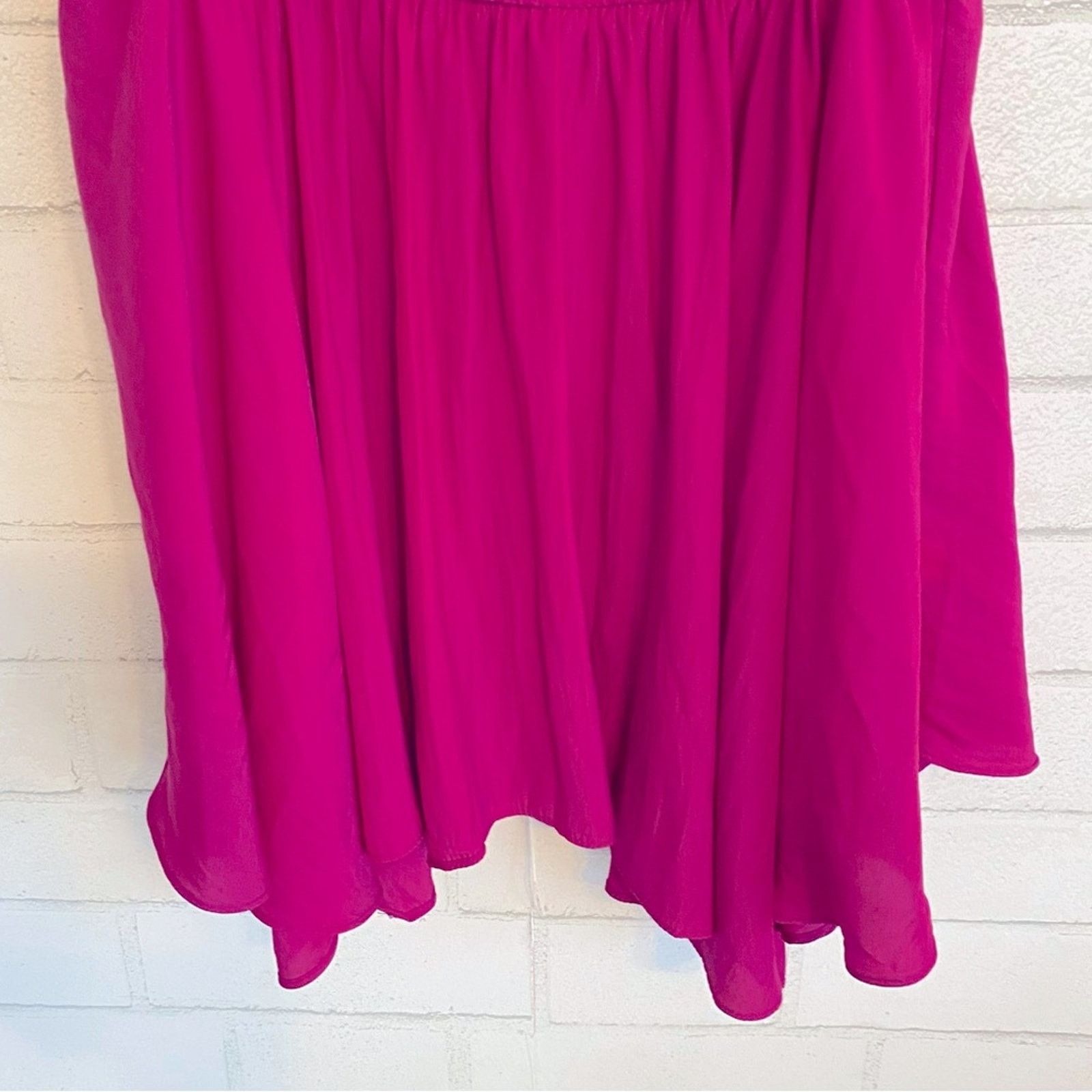 Ramy Brook Ramy Brook Jessica Solid Off-The-Shoulder Dress Hot Pink XS Size XS / US 0-2 / IT 36-38 - 5 Thumbnail