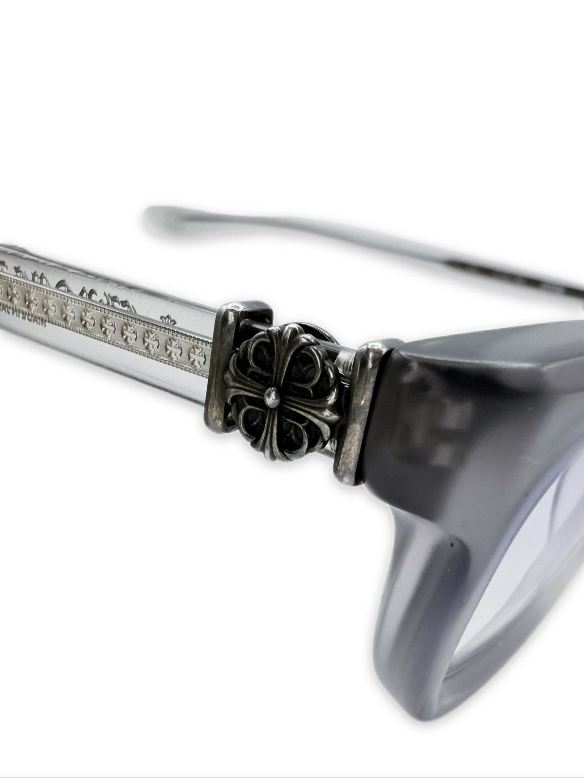 Chrome Hearts Chrome Hearts ‘Grim’ Oval Transparent Prescription Glasses Size ONE SIZE - 2 Thumbnail