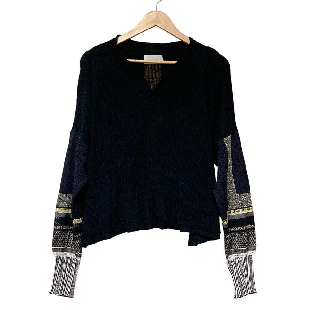 Other Mame Kurogouchi Sash Jacquard Knit Pullover Others