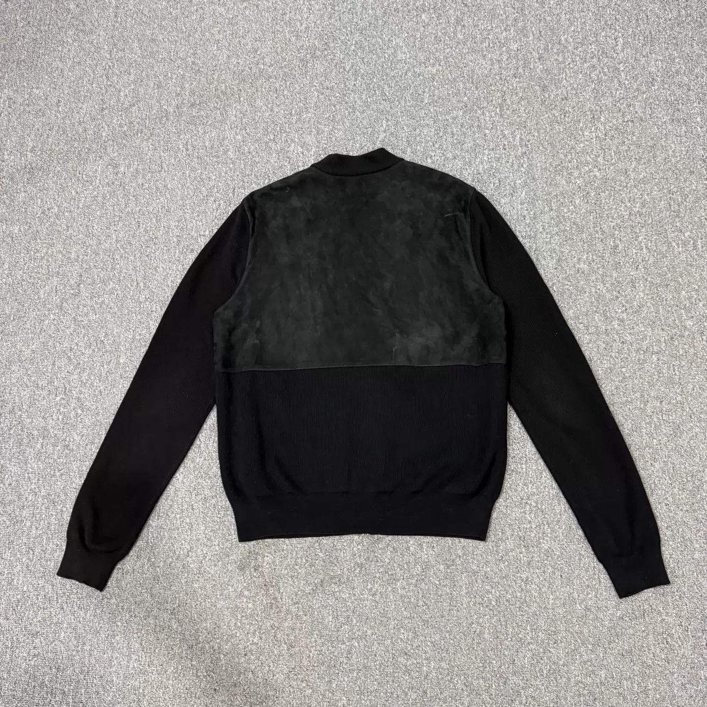 Louis Vuitton LV Black Color Block Leather Zip-Up Jacket M 99 New Size US M / EU 48-50 / 2 - 2 Thumbnail