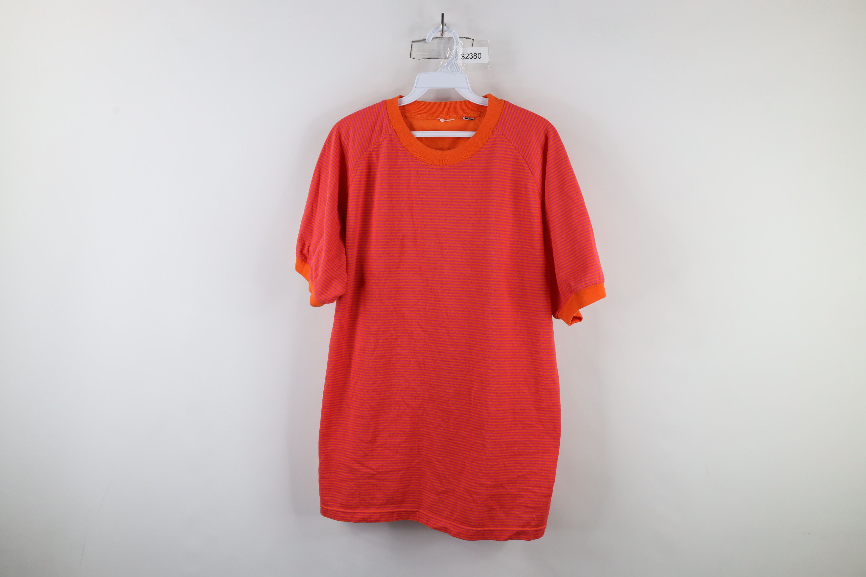 Vintage Vintage 90s Streetwear Striped Short Sleeve Ringer T-Shirt Size US L / EU 52-54 / 3 - 1 Thumbnail