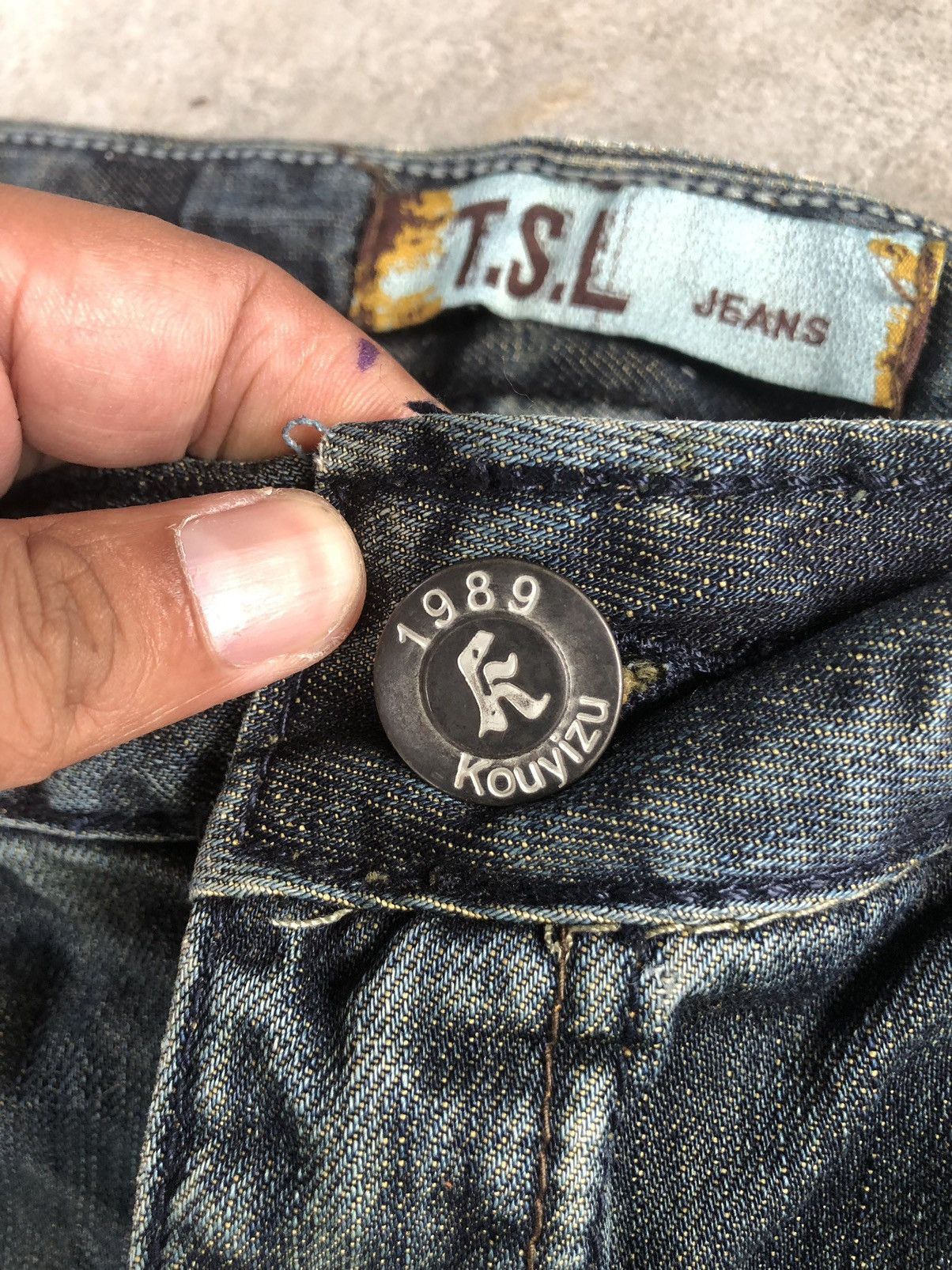 Who Decides War Japanese Kouyizu Distressed Jeans Patchwork Size US 32 / EU 48 - 14 Thumbnail