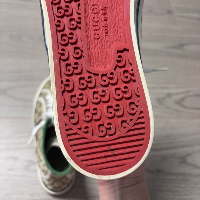 Gucci Gucci 1977 High-Top Canvas Sneakers for Men - Size US 10.5 / EU 43-44 - 7 Thumbnail