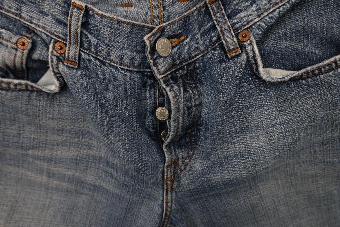 Lucky Brand Vintage 90s Lucky Brand Babydoll Button Fly Easy Rider Jeans Size 29" - 6 Thumbnail