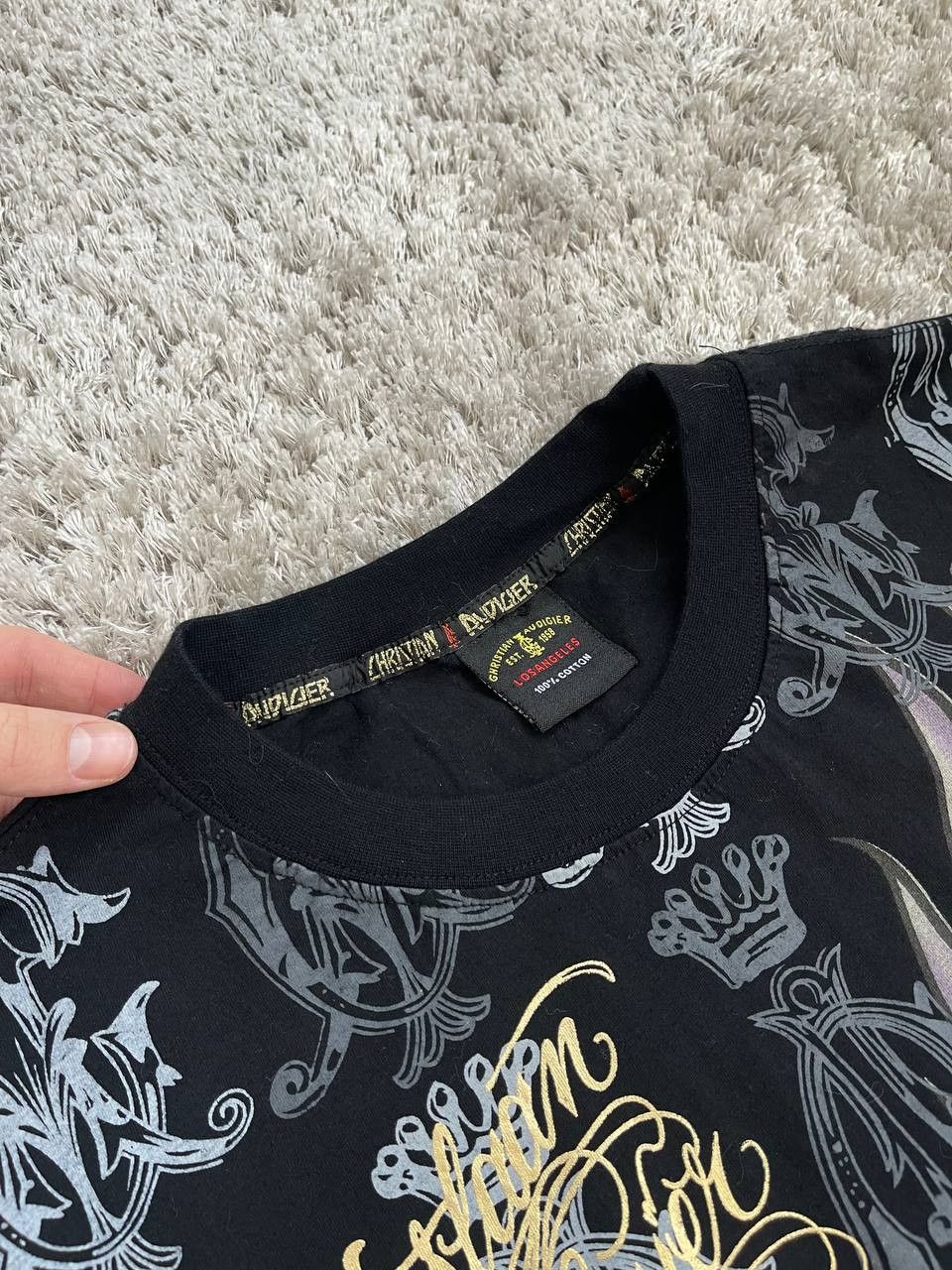 Christian Audigier × Ed Hardy × Vintage Vintage Christian audigier big logo tee rare size M Size US M / EU 48-50 / 2 - 3 Thumbnail