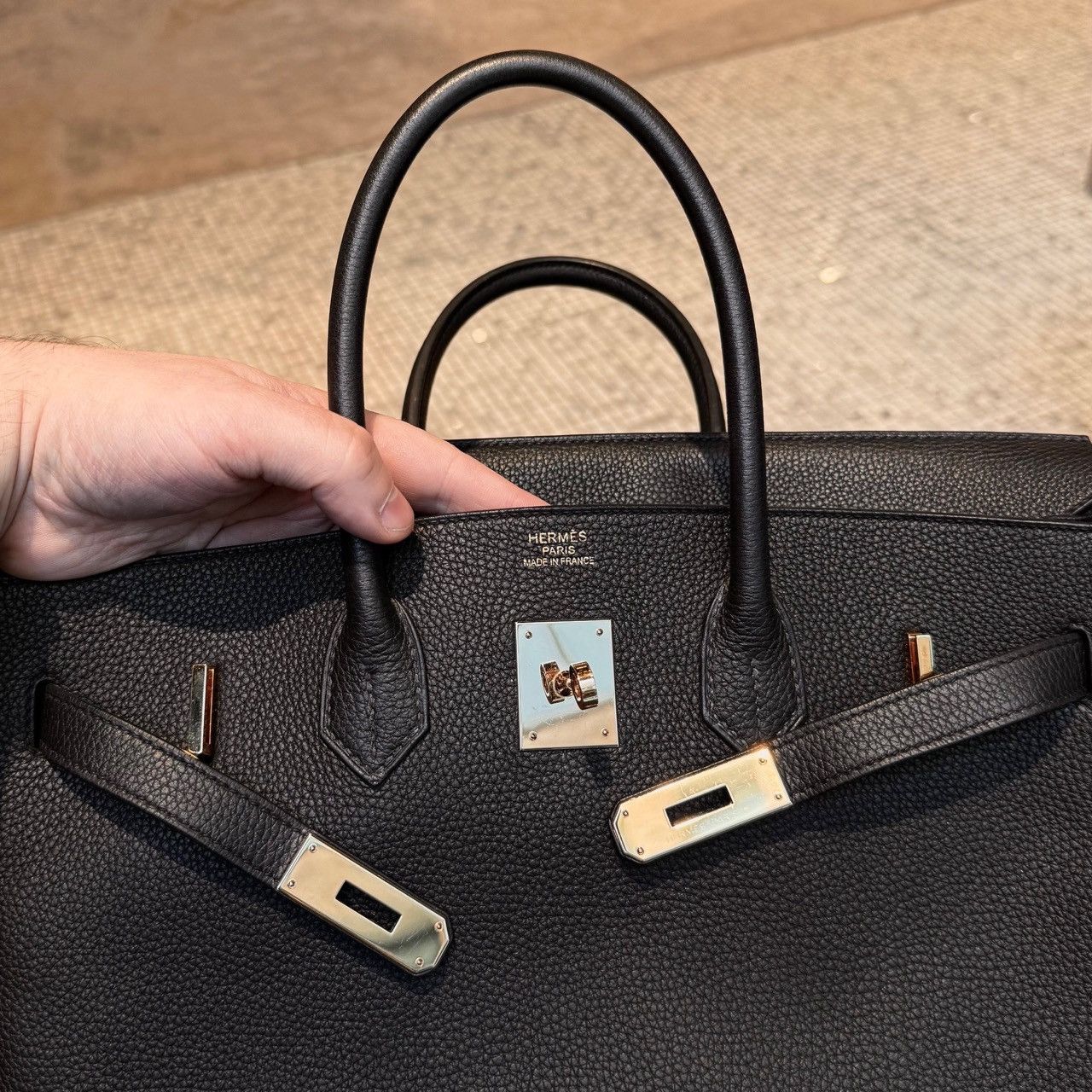 Hermes Hermès 2018 Black Togo Birkin 35 Bag Size ONE SIZE - 12 Thumbnail