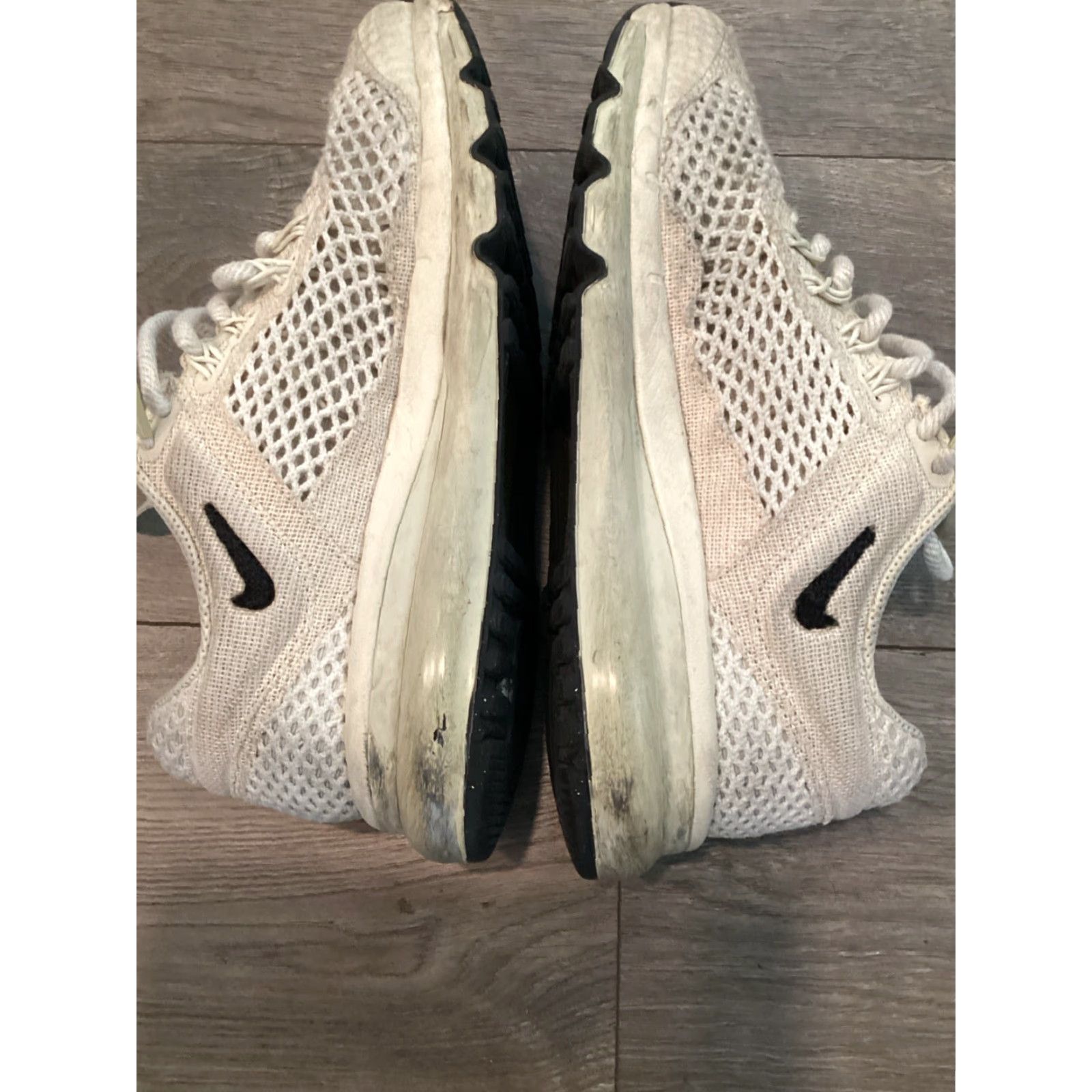 Nike Nike Stussy x Air Max 2013 Fossil Text Textile Sneaker Low Top Lace Up Size 5.5 Unisex Adults US 5.5 Fossil/Black/Fossil DM6447-200 Size US 6 / EU 39 - 5 Thumbnail