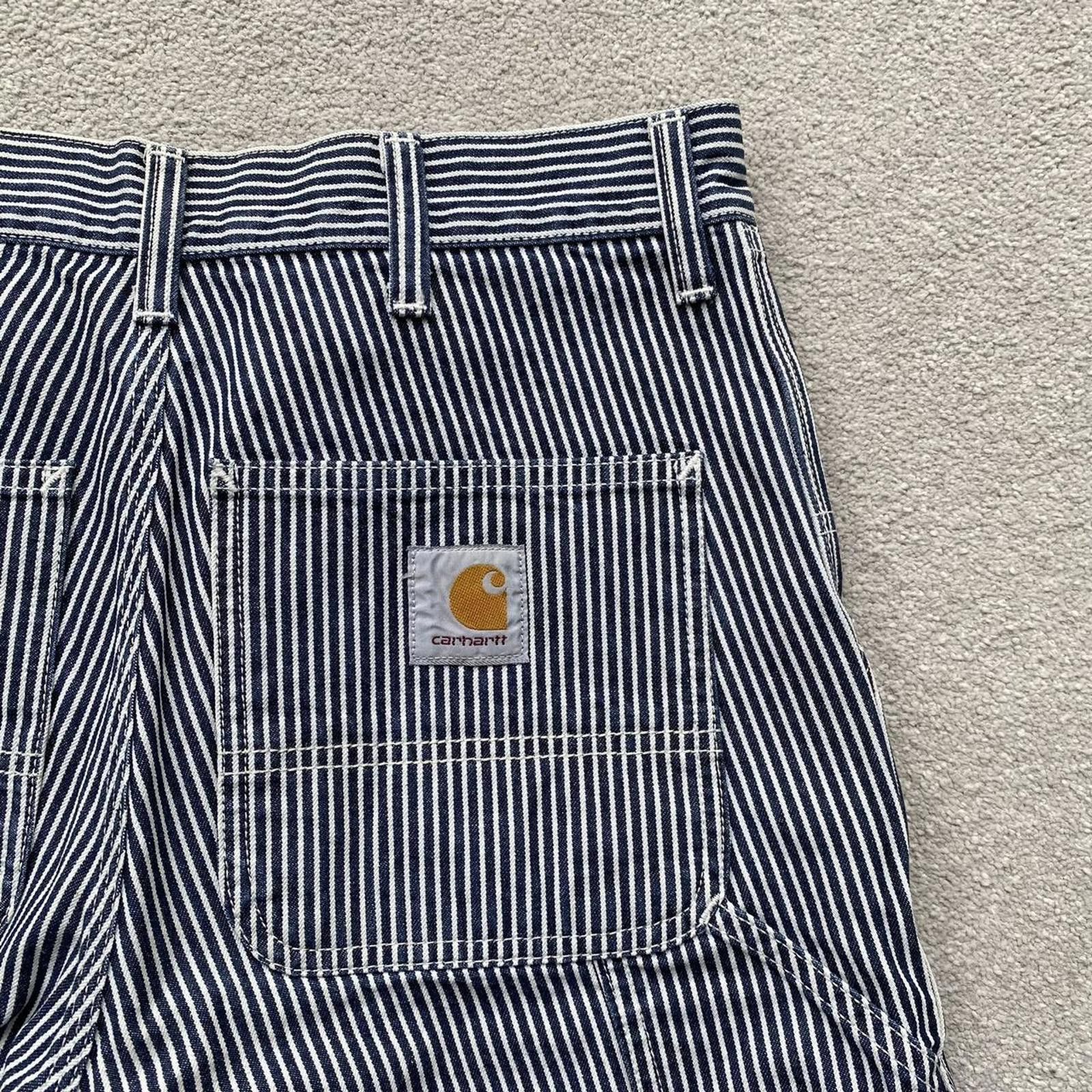Carhartt Carhartt Pinstriped Single Knee Utility Shorts Size US 28 / EU 44 - 2 Thumbnail