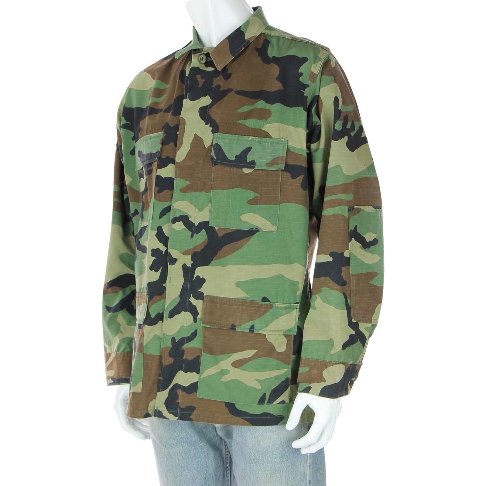 Vintage Vintage Camouflage Army Uniform Field Camo Military Shirt M Size US M / EU 48-50 / 2 - 2 Thumbnail