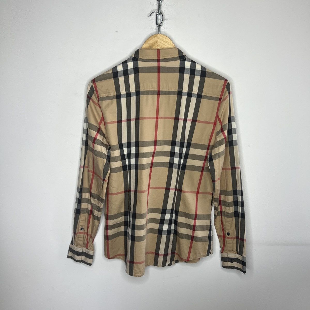 Burberry Burberry Nova Check Shirt Button Up Beige Size L / US 10 / IT 46 - 9 Thumbnail