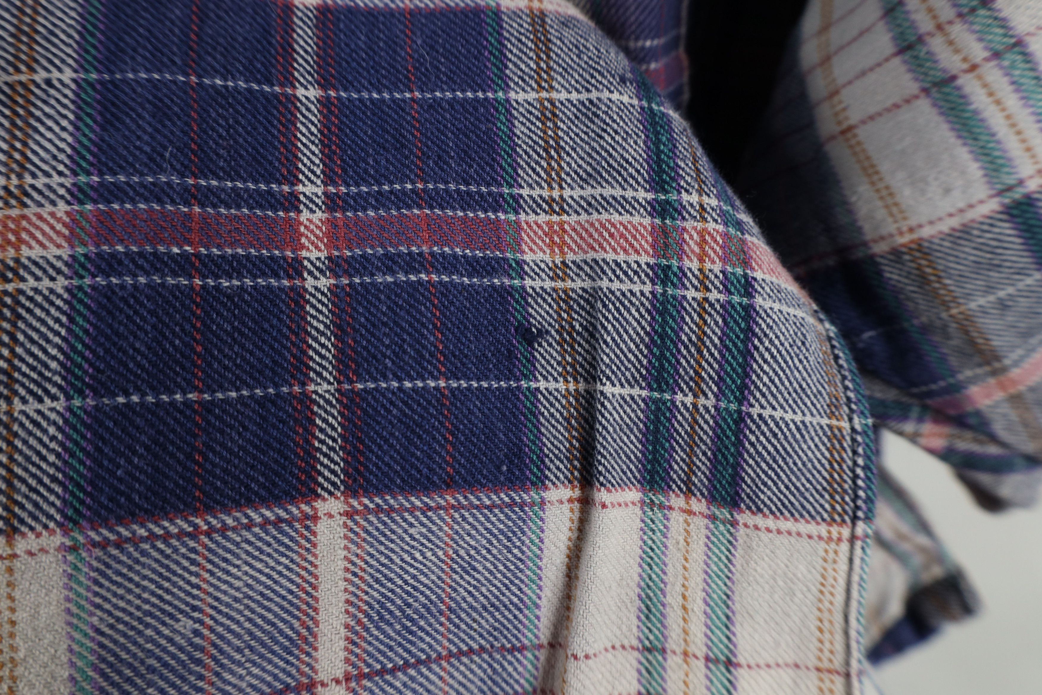 Vintage Vintage 90s Streetwear Collar Flannel Button Shirt Plaid Size US XL / EU 56 / 4 - 6 Thumbnail