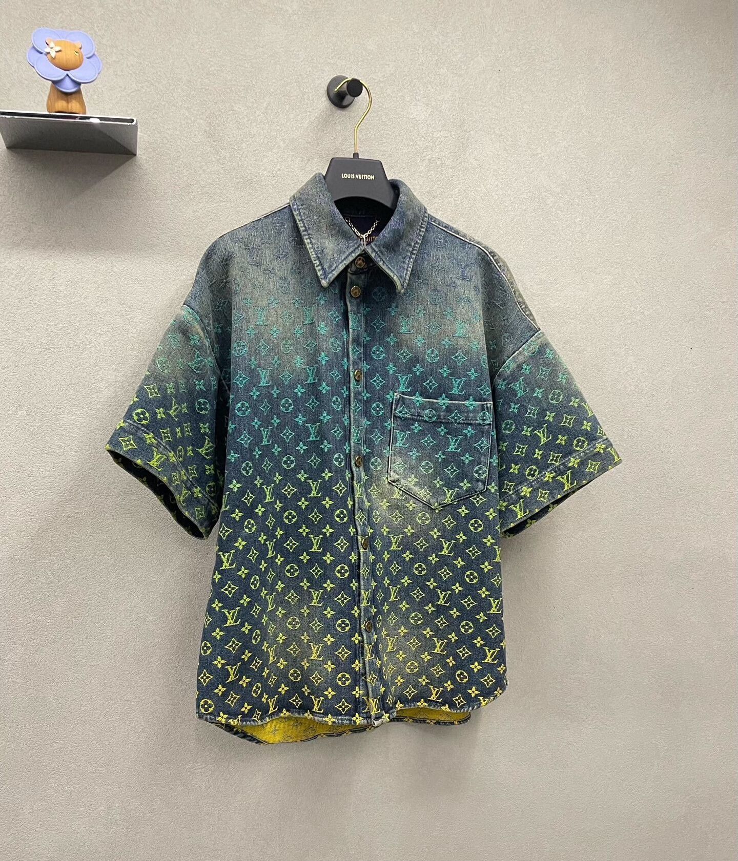 Louis Vuitton lv denim short sleeve shirt size s Size US S / EU 44-46 / 1 - 3 Thumbnail