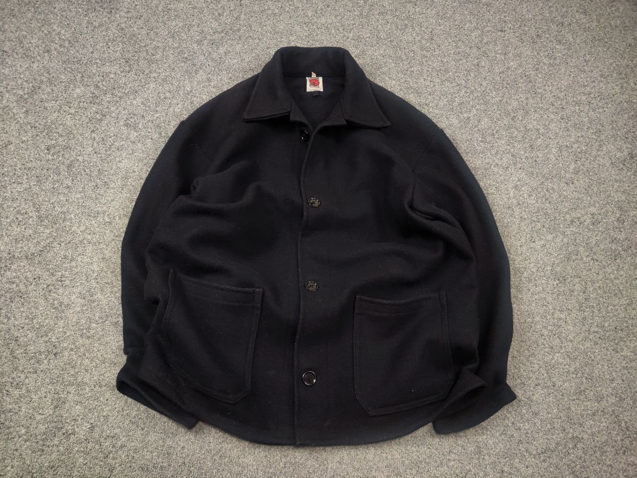 Vintage Vintage Lancashire overall Wool Chore Wool Black work Jacket Size US XL / EU 56 / 4 - 2 Thumbnail