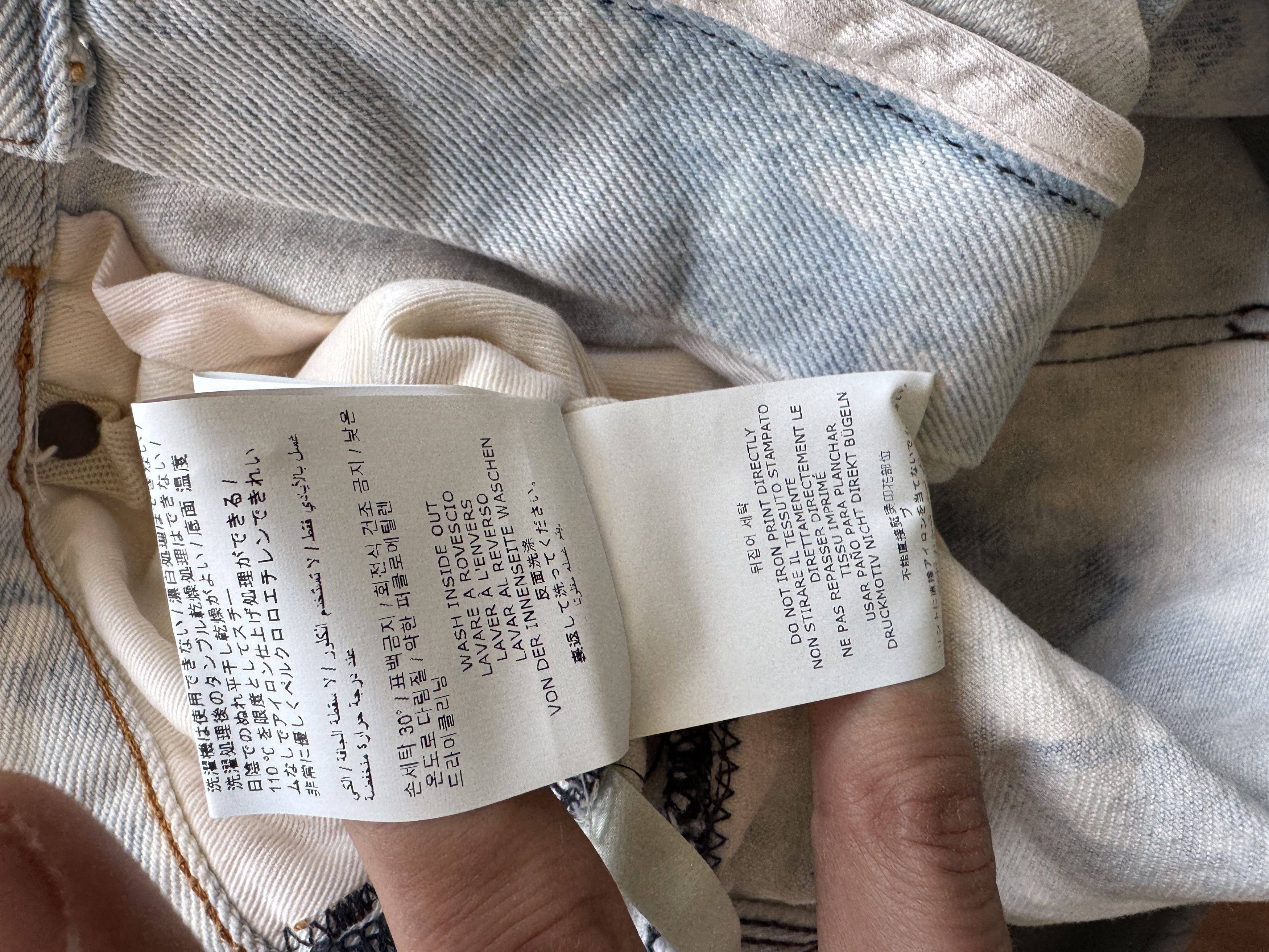 Off-White Bleached Reconstructed Double Knee Carpenter Pants Size US 34 / EU 50 - 21 Thumbnail