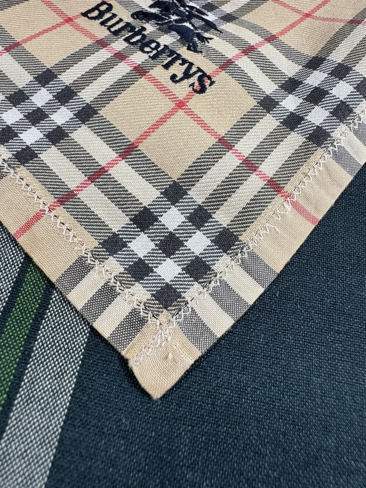 Burberry Burberrys Vintage Checkered Handkerchief Size ONE SIZE - 2 Thumbnail