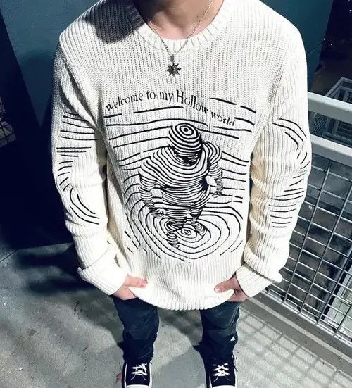 Aran Isles Knitwear × Japanese Brand Y2K Line Pattern Stripes Knitted Sweaters Unisex Size US L / EU 52-54 / 3 - 2 Thumbnail