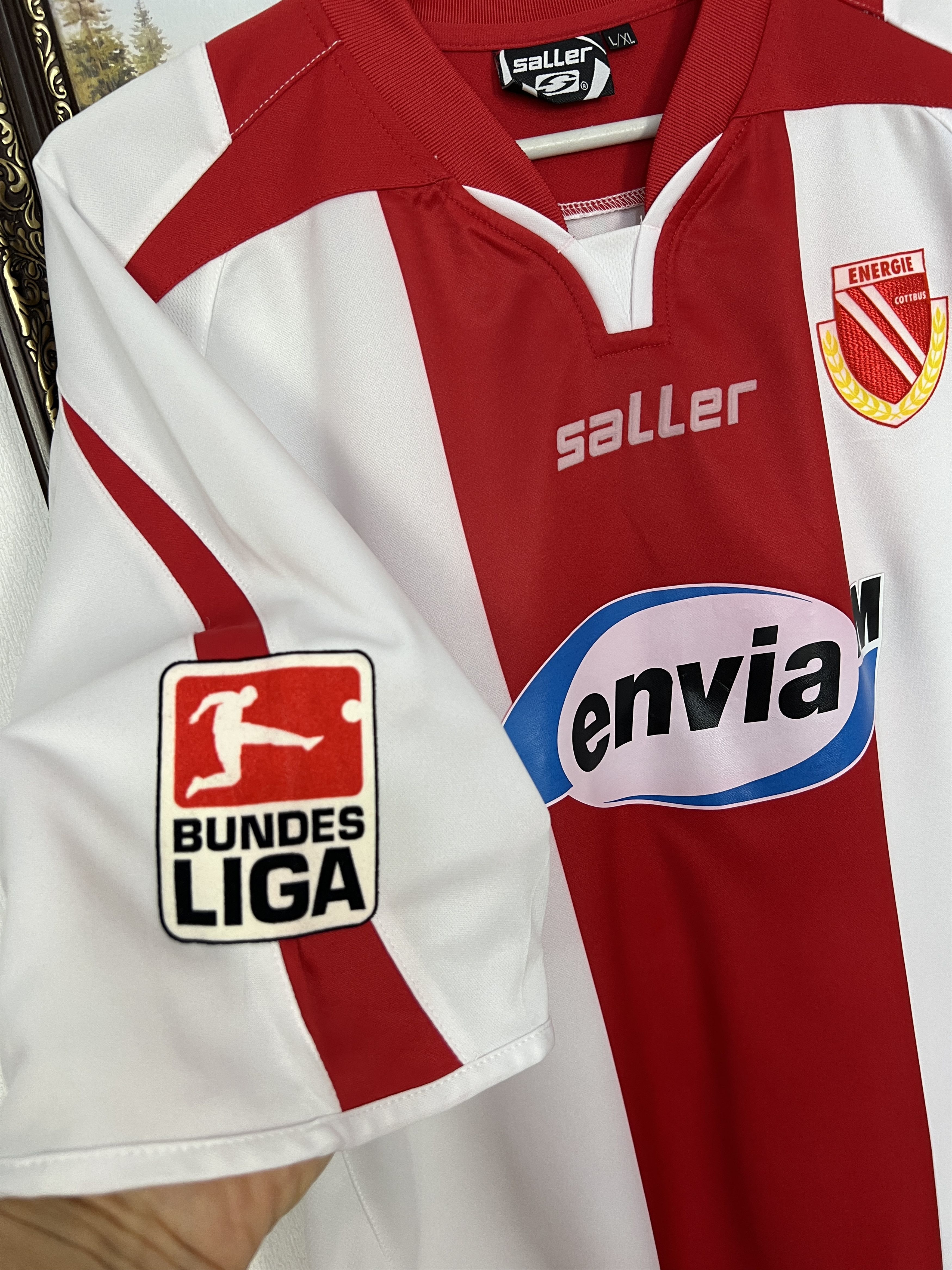 Vintage Energie Cottbus football shirt Soccer #29 Radu Jersey Trikot Size US XL / EU 56 / 4 - 7 Thumbnail