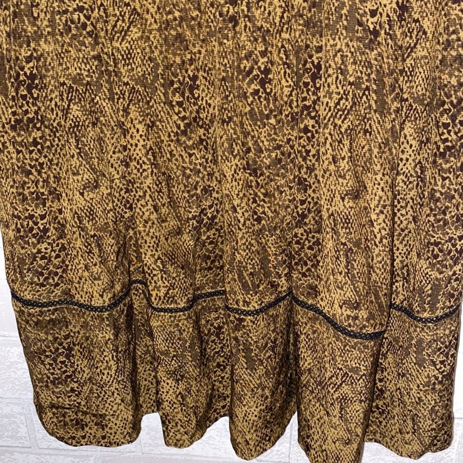 Rails Rails $228 Faren Sepia Python Mini Dress Size Medium EUC Size M / US 6-8 / IT 42-44 - 7 Thumbnail