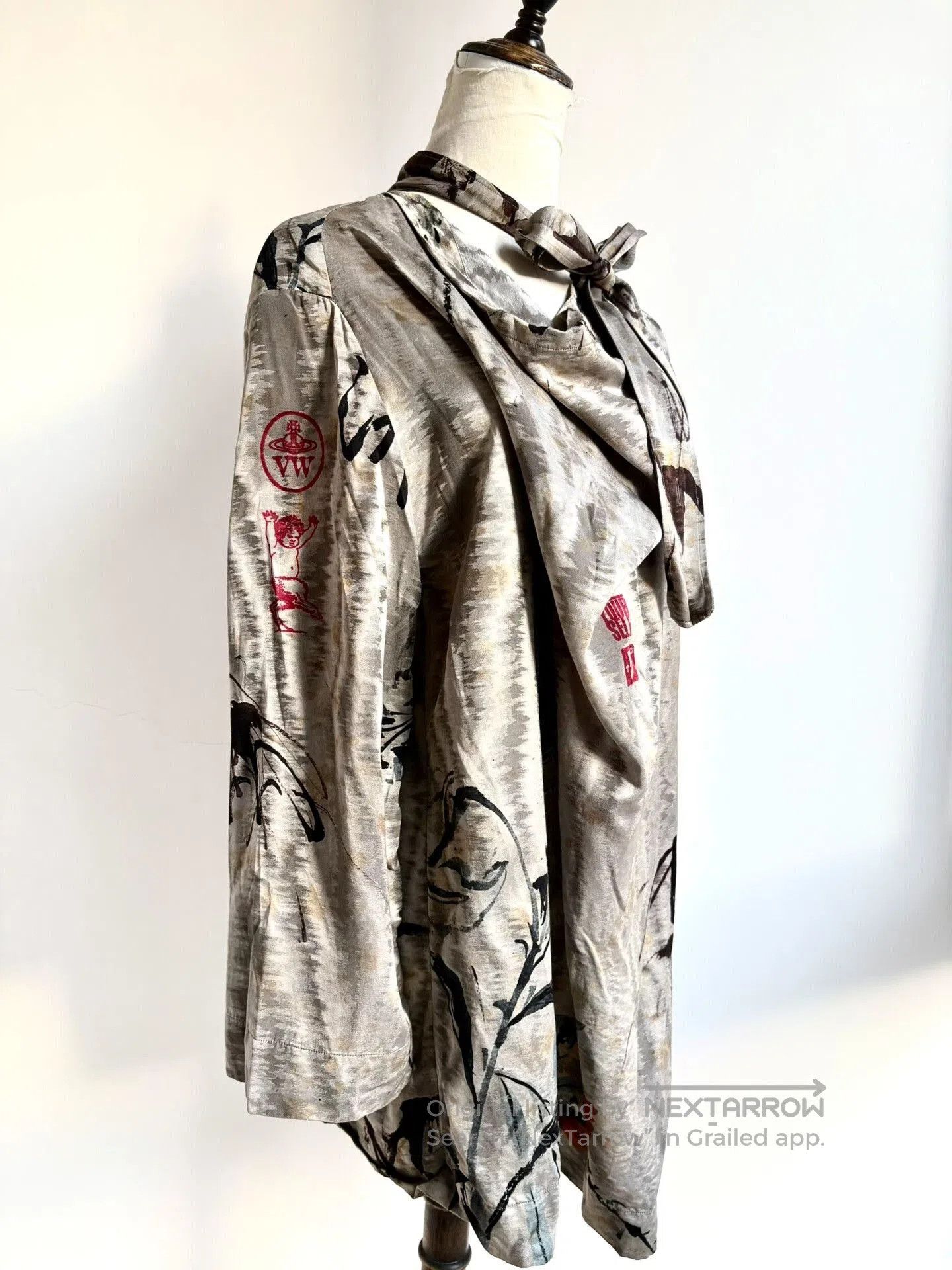 Vivienne Westwood vivienne westwood green watercolor style top. Size L / US 10 / IT 46 - 2 Thumbnail