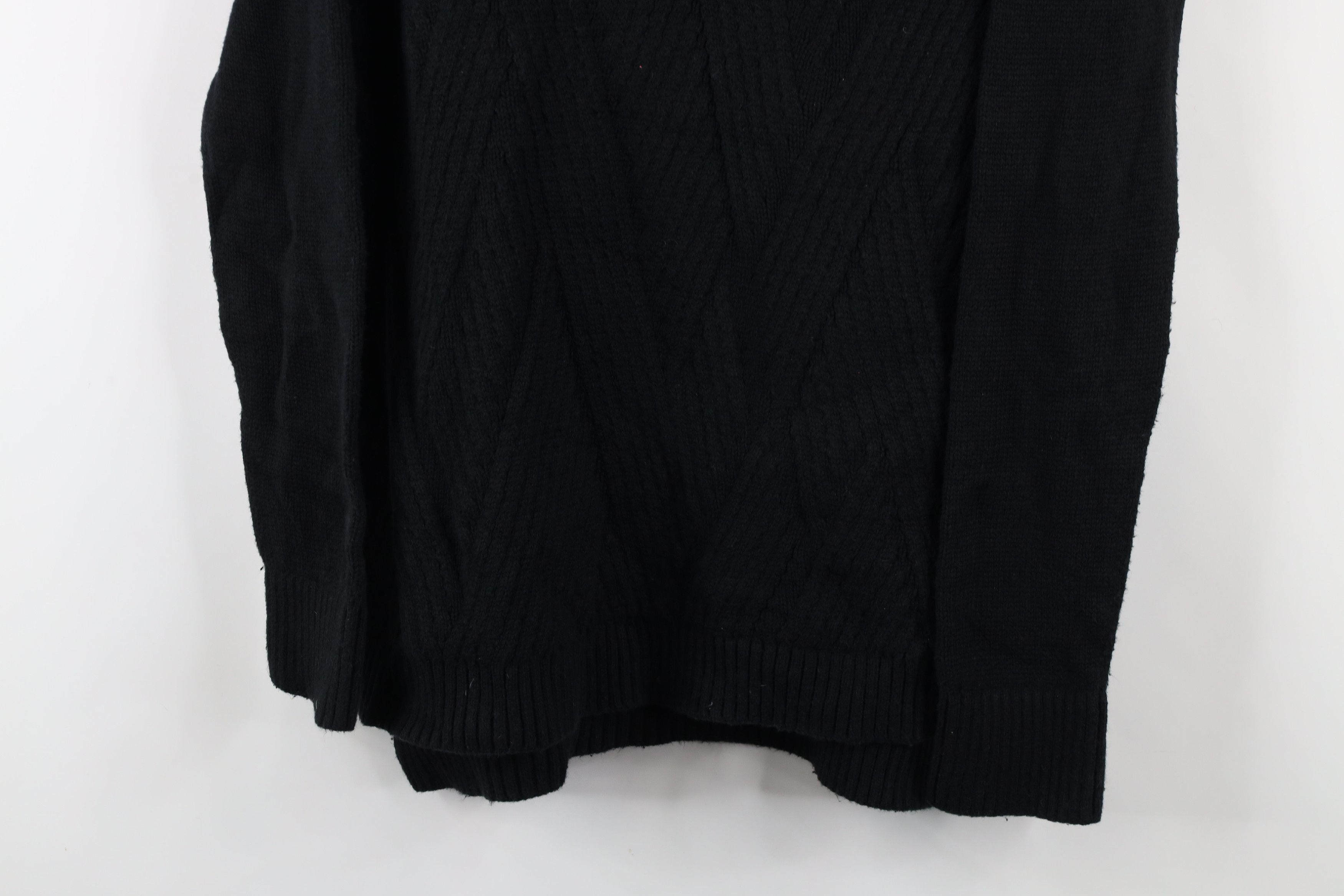 Banana Republic × Vintage Banana Republic Chunky Cross Weave Knit Turtleneck Sweater Size M / US 6-8 / IT 42-44 - 3 Thumbnail