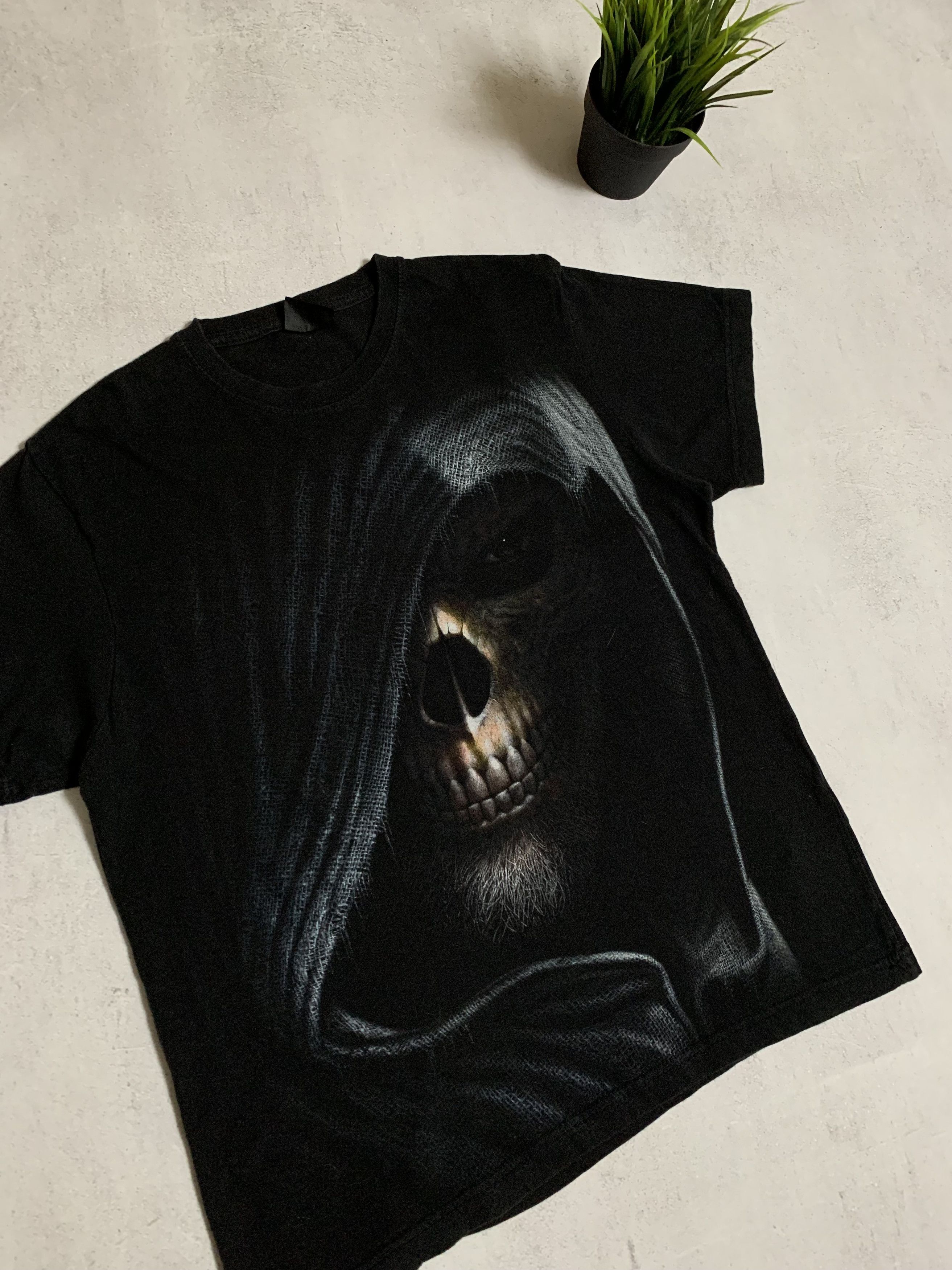 Japanese Brand × Vintage Vintage Spiral T Shirt Tee Skull Big Logo Y2K Crazy 90s Size US M / EU 48-50 / 2 - 2 Thumbnail