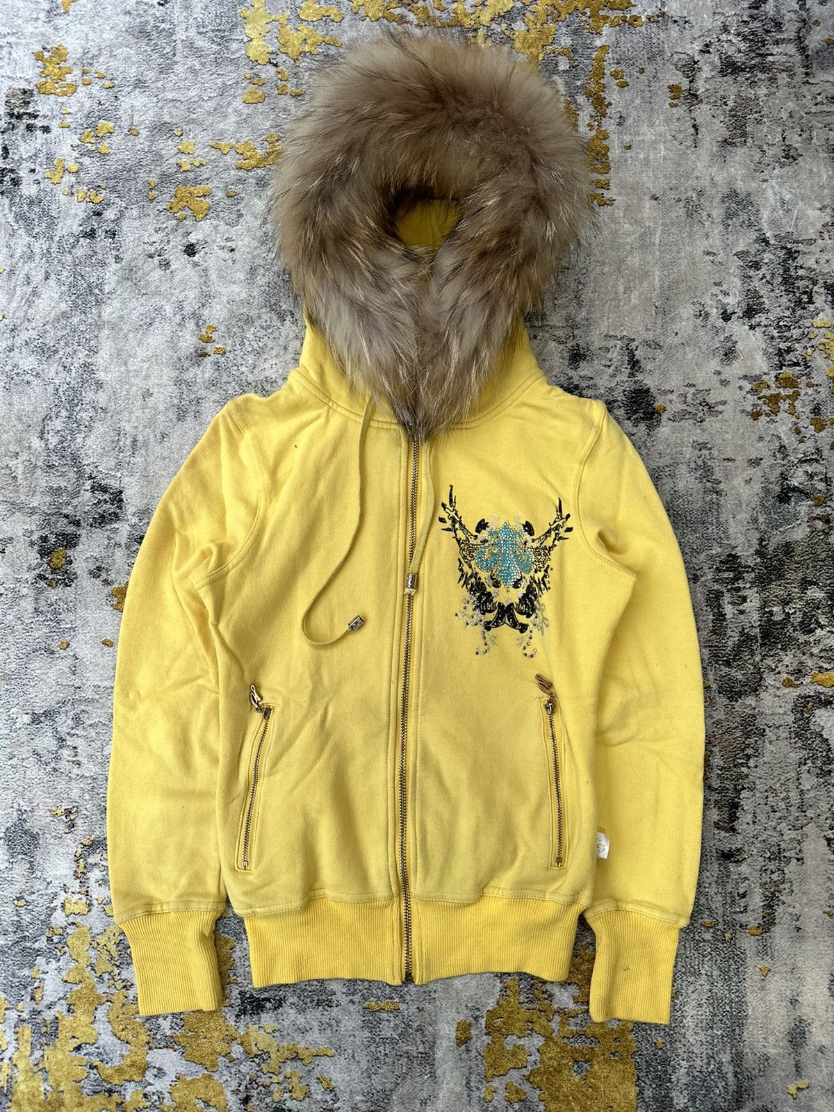 Fur Zip Hoodie | Grailed