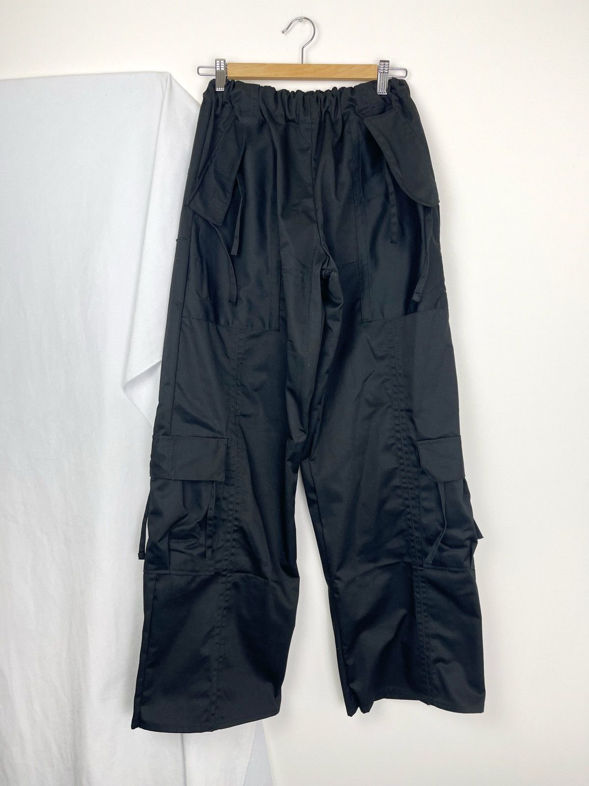 Chorley Chorley Tassel strap bondage cargo wide leg baggy pants Size US 34 / EU 50 - 1 Thumbnail