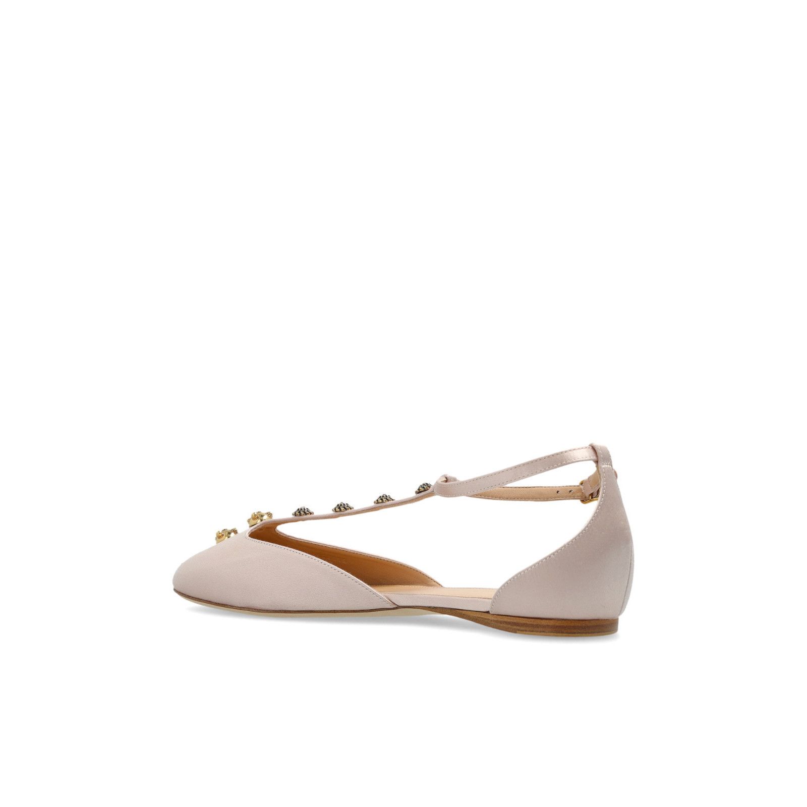 Chloe Chloe Celeste Cream Satin Ballerina Flats New & Authentic (E Size US 9 / IT 39 - 3 Thumbnail