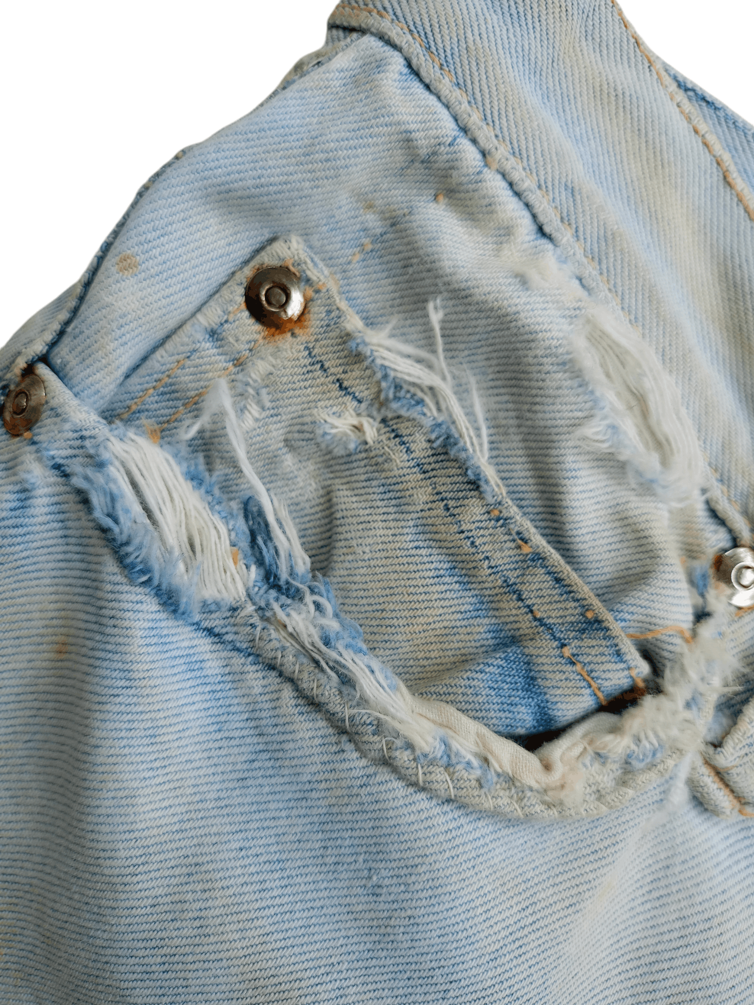 Japanese Brand × Vintage Japanese Brand Cropped Vintage Streetwear Denim Size US 27 - 9 Thumbnail
