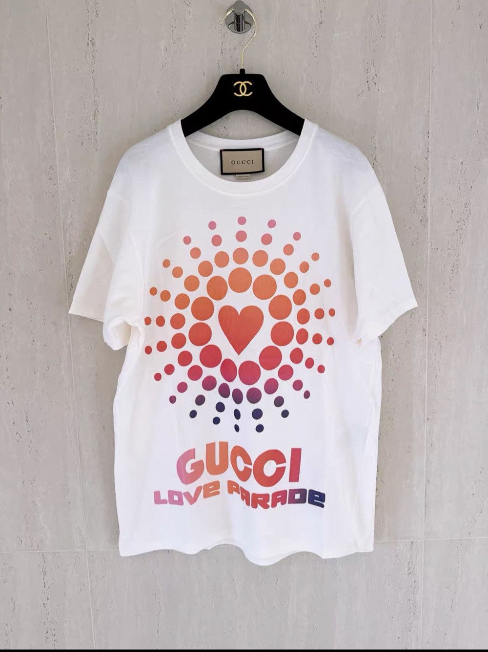 Gucci Gucci Love Parade Heart Print T-Shirt Size XL Size US XL / EU 56 / 4 - 1 Thumbnail