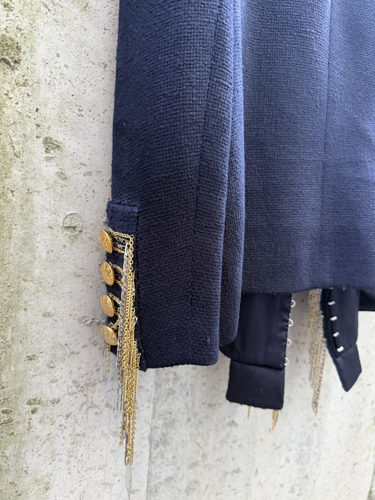 Balmain FW10 Balmain Decarnin Runway Silk Bouclé Napoleon Jacket Size US S / EU 44-46 / 1 - 12 Thumbnail