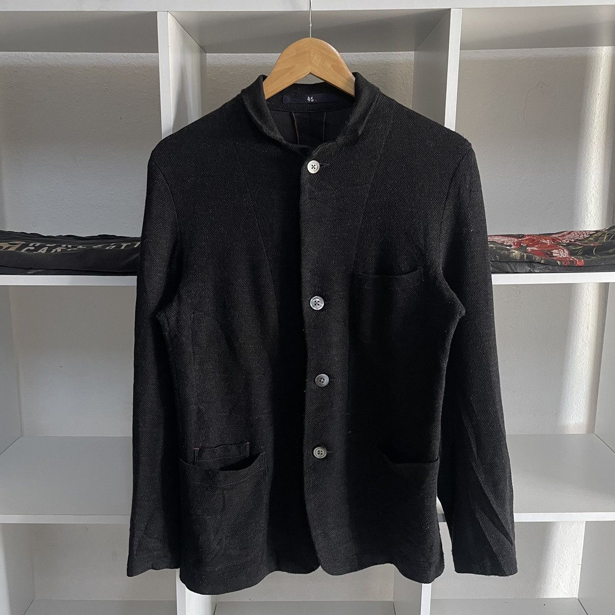 Kapital 🇯🇵 45rpm Black Wool Knit Blazer Jacket Kapital style Size US S / EU 44-46 / 1 - 2 Thumbnail