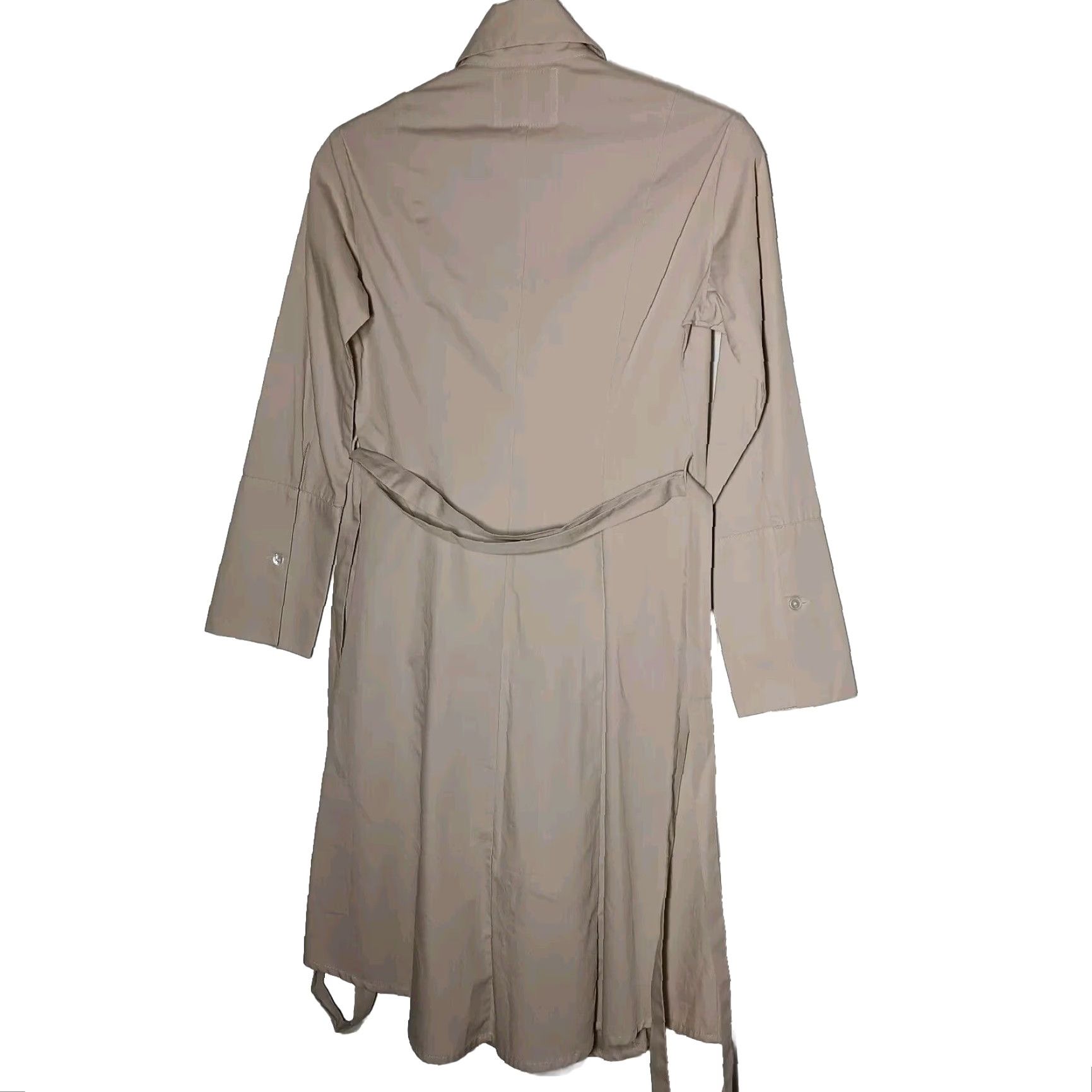 Bell VINTAGE Fine Garments by Bell Shirt Dress Size 0 Beige Long Sleeve Minimalist Academia Womens Size XS / US 0-2 / IT 36-38 - 2 Thumbnail