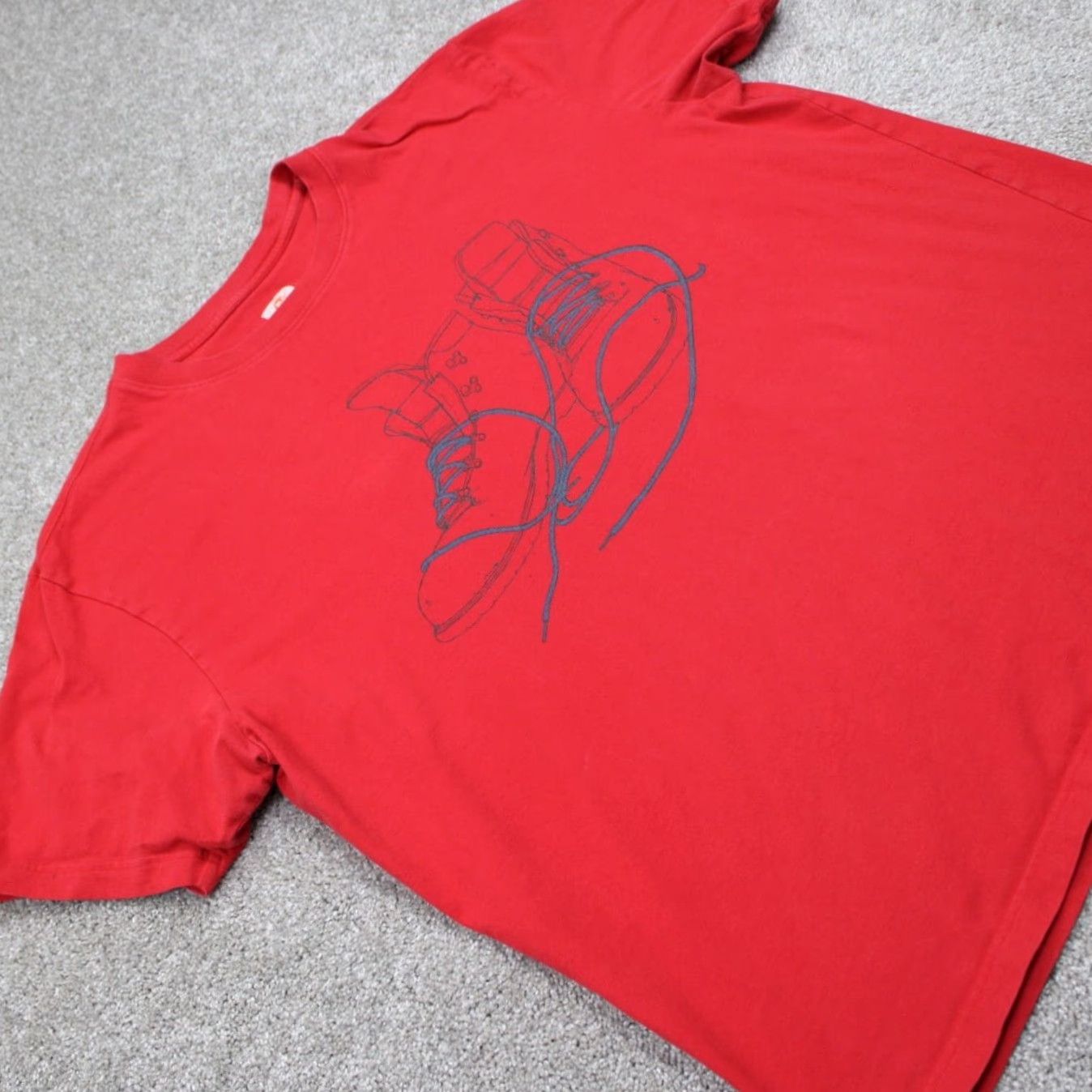 Merrell Merrell Shirt Mens 2XL Red Short Sleeve Cotton Pullover Crewneck Shirt Merrell 2XL Mens Red Cotton Short Sleeve T-Shirt Sportsman Vintage? No Size US XXL / EU 58 / 5 - 7 Thumbnail