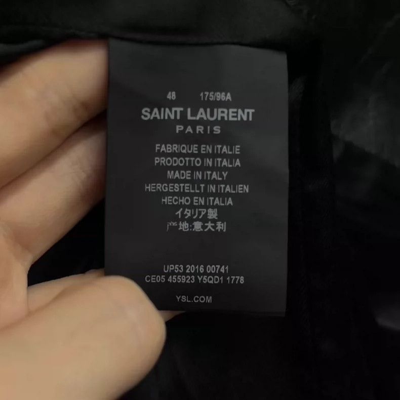Saint Laurent Paris Saint Laurent Paris Saint Laurent Vintage Zipper Leather J Size US L / EU 52-54 / 3 - 5 Thumbnail