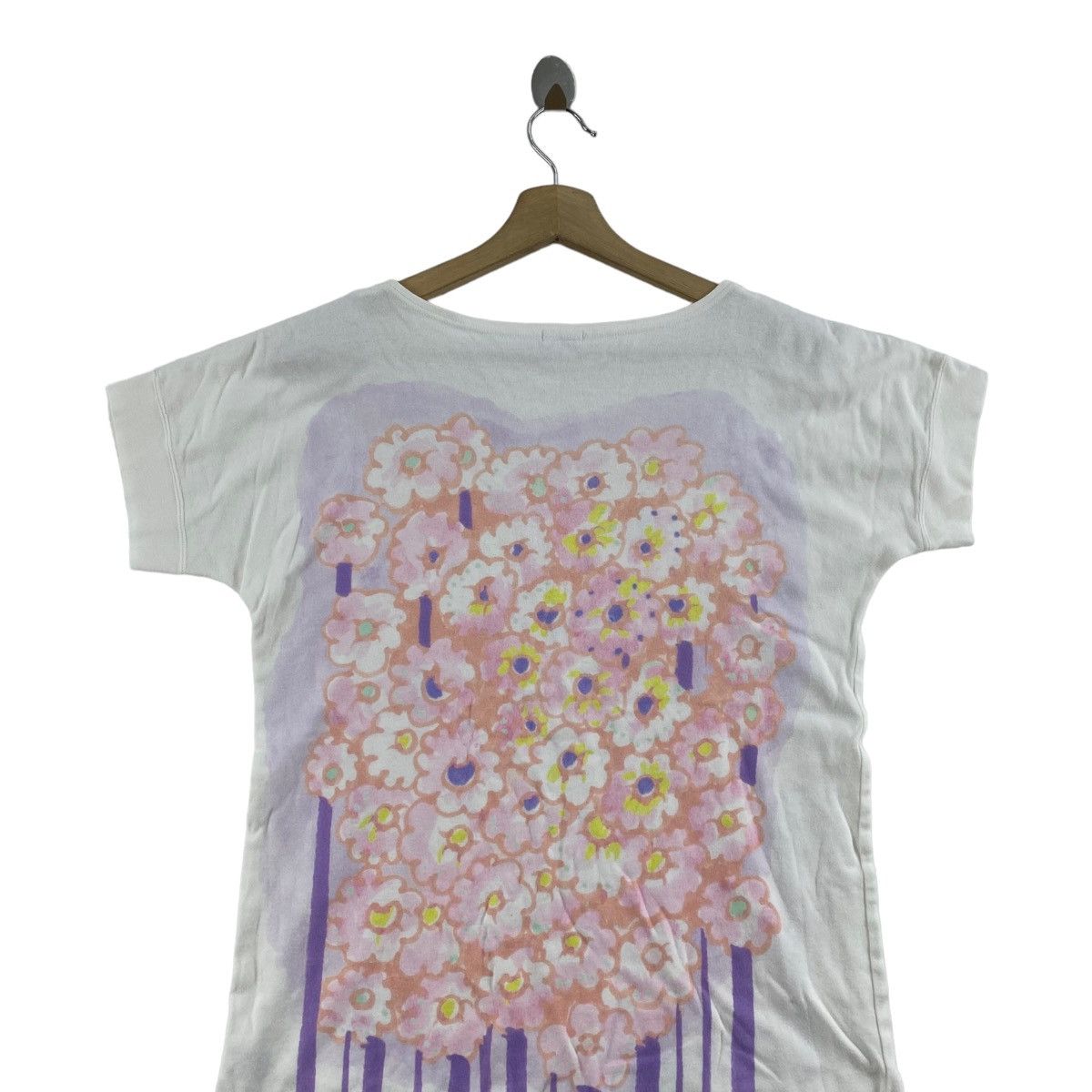 Tsumori Chisato TSUMORI CHISATO ROOM Japanese Brand Flowers Print White Size S / US 4 / IT 40 - 4 Thumbnail