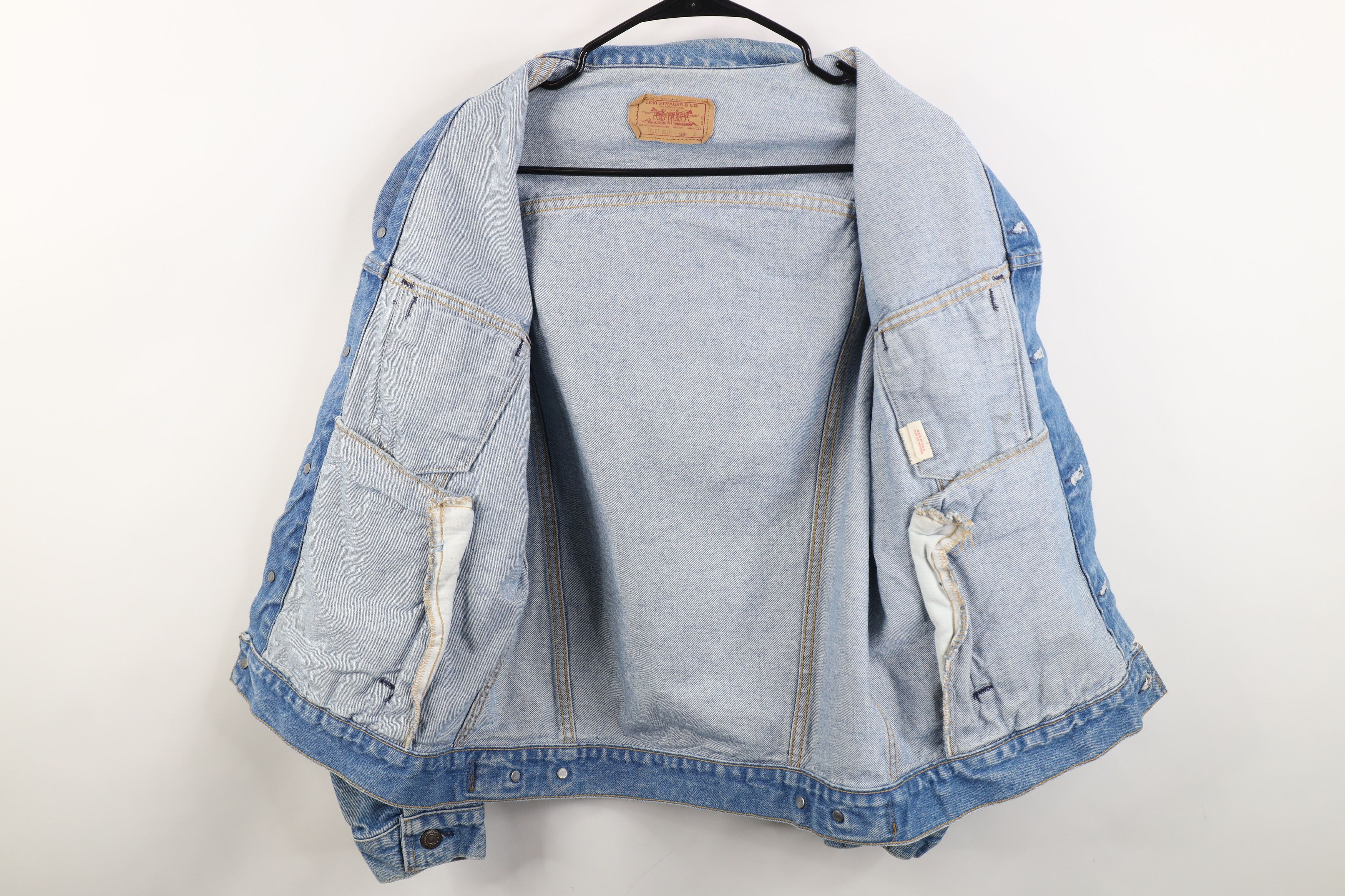 Levi's Vintage 80s Levis 70506 0216 Denim Trucker Jacket USA Size US S / EU 44-46 / 1 - 11 Thumbnail