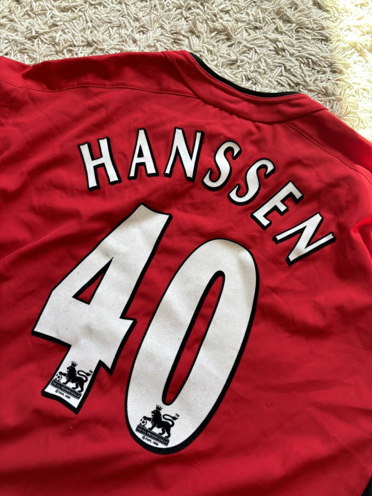 Nike Vintage Soccer Jersey Nike X Manchester United Hanssen Size US XL / EU 56 / 4 - 4 Thumbnail